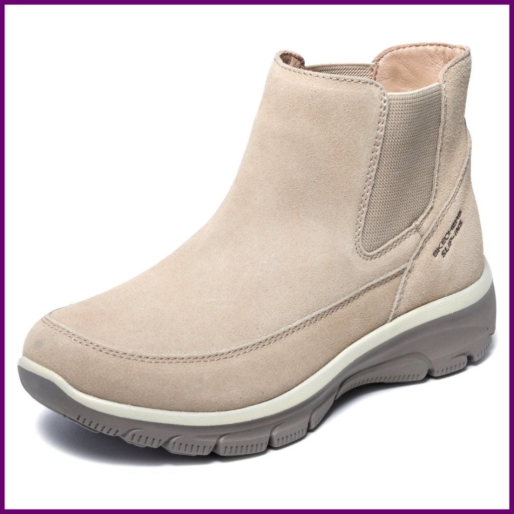 Women's Slip-On Chelsea Boots With Memory Foam, Water Resistant Suede